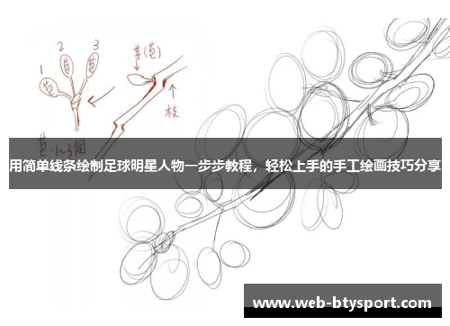 用简单线条绘制足球明星人物一步步教程，轻松上手的手工绘画技巧分享